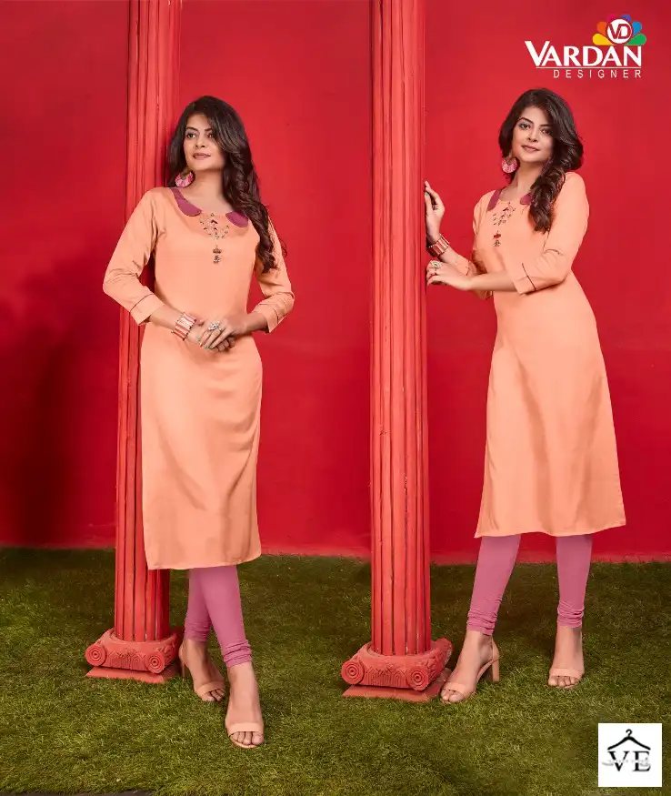 Vardan Designer Jaam Vol 1 Heavy Jam Cotton Wholesale Kurti Catalog — Wholesale Kurtis, MPA wholesale from Surat - Gallery Image 3