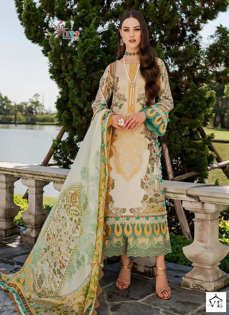 Shree Fabs Jade Bliss Lawn Collection Vol 3 Cotton Wholesale Pakistani Salwar Suit Catalog — Wholesale Salwar Suits, MPA wholesale from Surat - Gallery Image 5