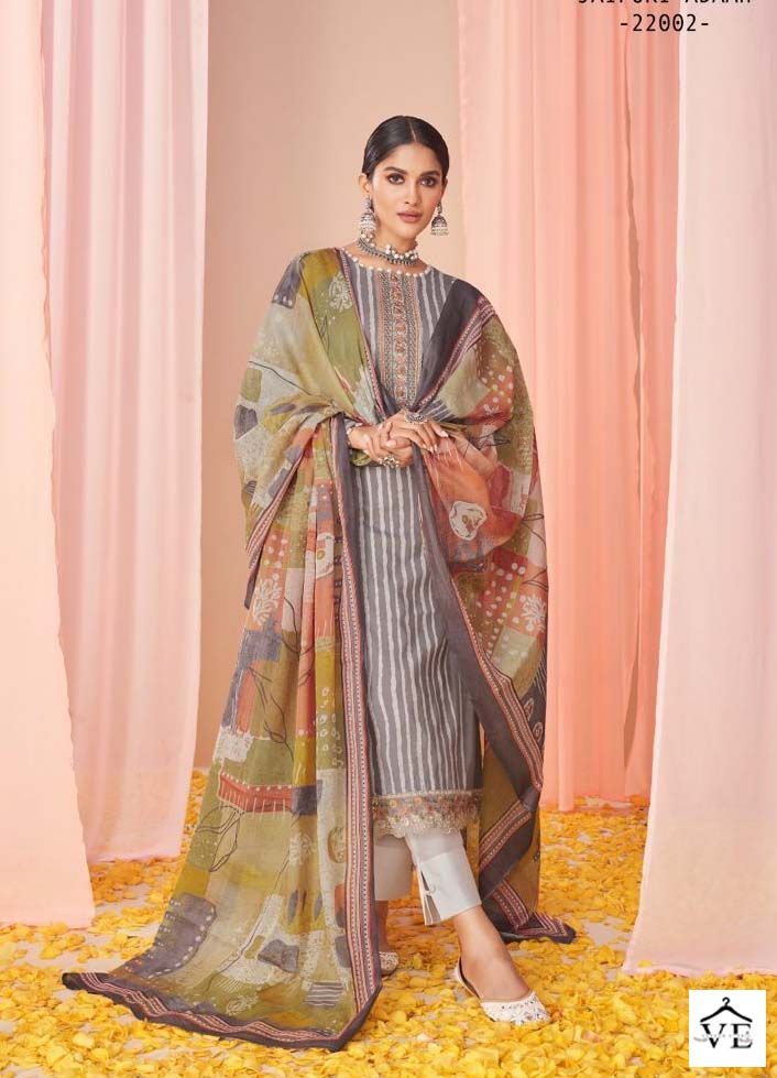 Mumtaz Arts Jaipuri Adaah Vol 3 Lawn Cotton Wholesale Salwar Suit Catalog — Wholesale Salwar Suits, MPA wholesale from Surat - Gallery Image 3