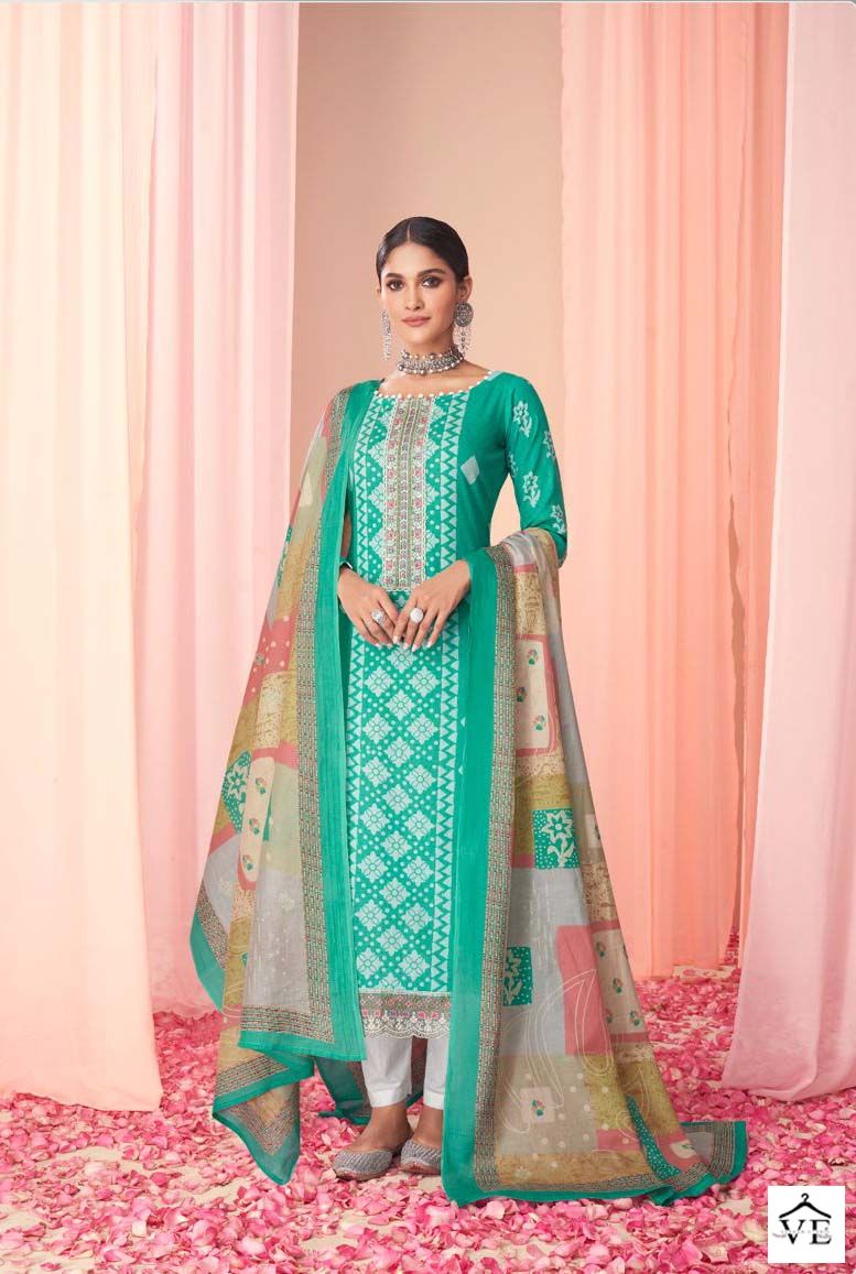 Mumtaz Arts Jaipuri Adaah Vol 3 Lawn Cotton Wholesale Salwar Suit Catalog — Wholesale Salwar Suits, MPA wholesale from Surat - Gallery Image 5
