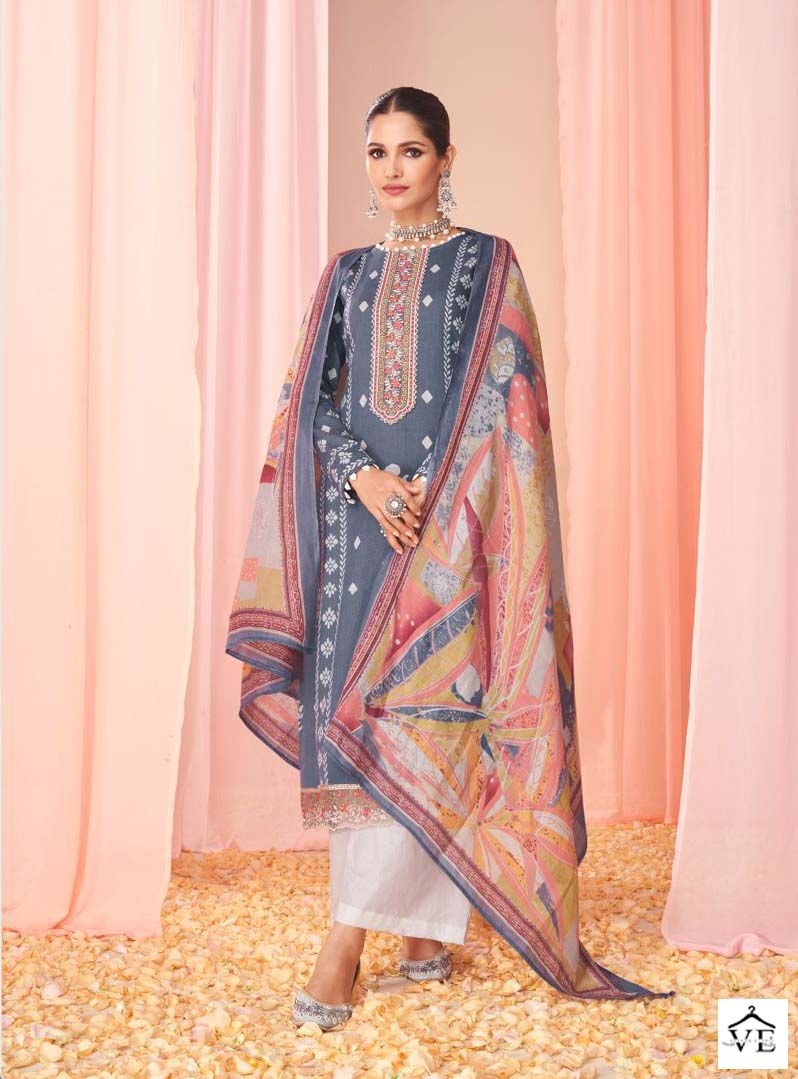 Mumtaz Arts Jaipuri Adaah Vol 3 Lawn Cotton Wholesale Salwar Suit Catalog — Wholesale Salwar Suits, MPA wholesale from Surat - Gallery Image 7