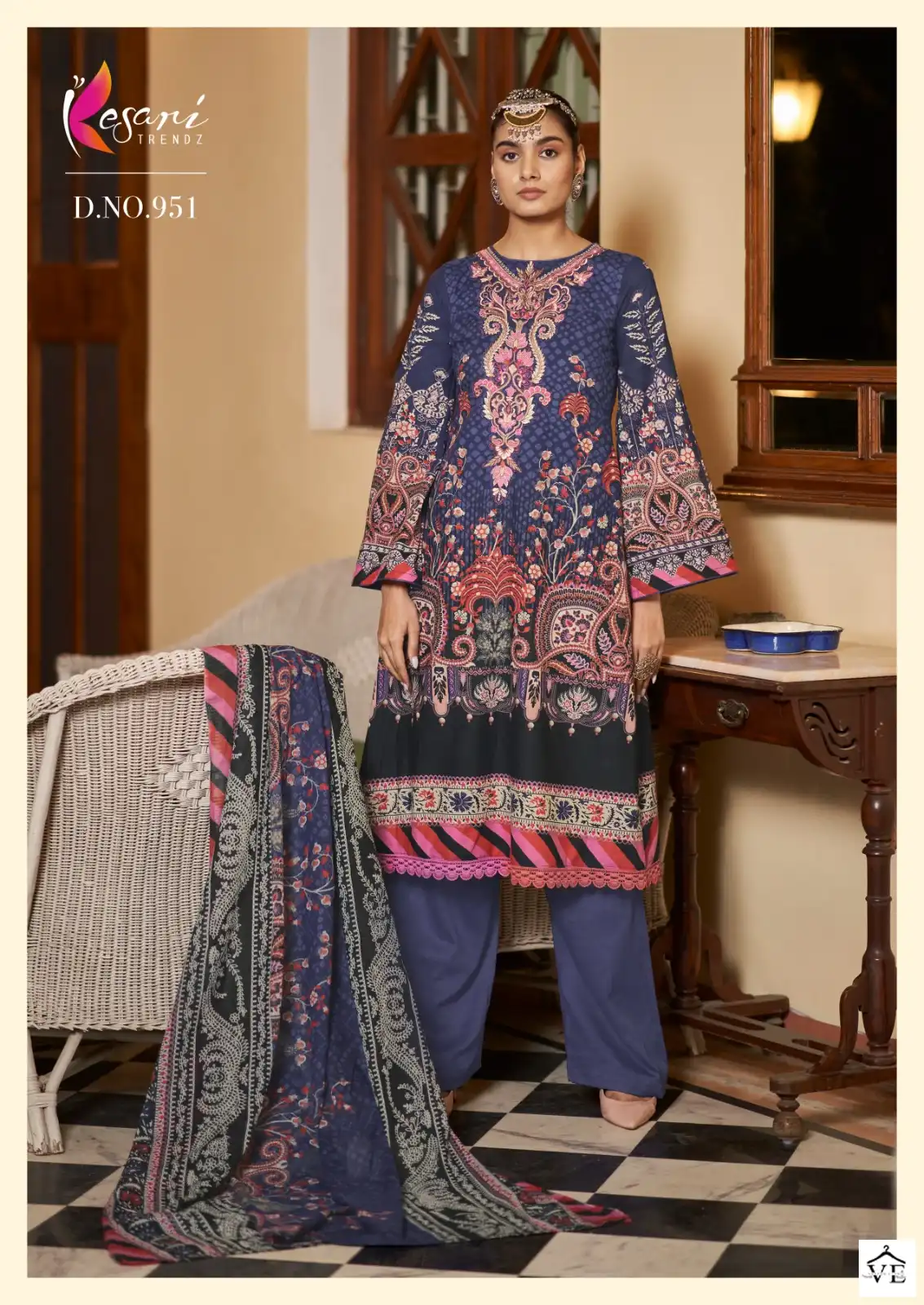 Kesari Trendz Jannat-E-Noor Print Pure Lawn Cotton Wholesale Pakistani Suits Catalog — Wholesale Salwar Suits, MPA wholesale from Surat - Gallery Image 5