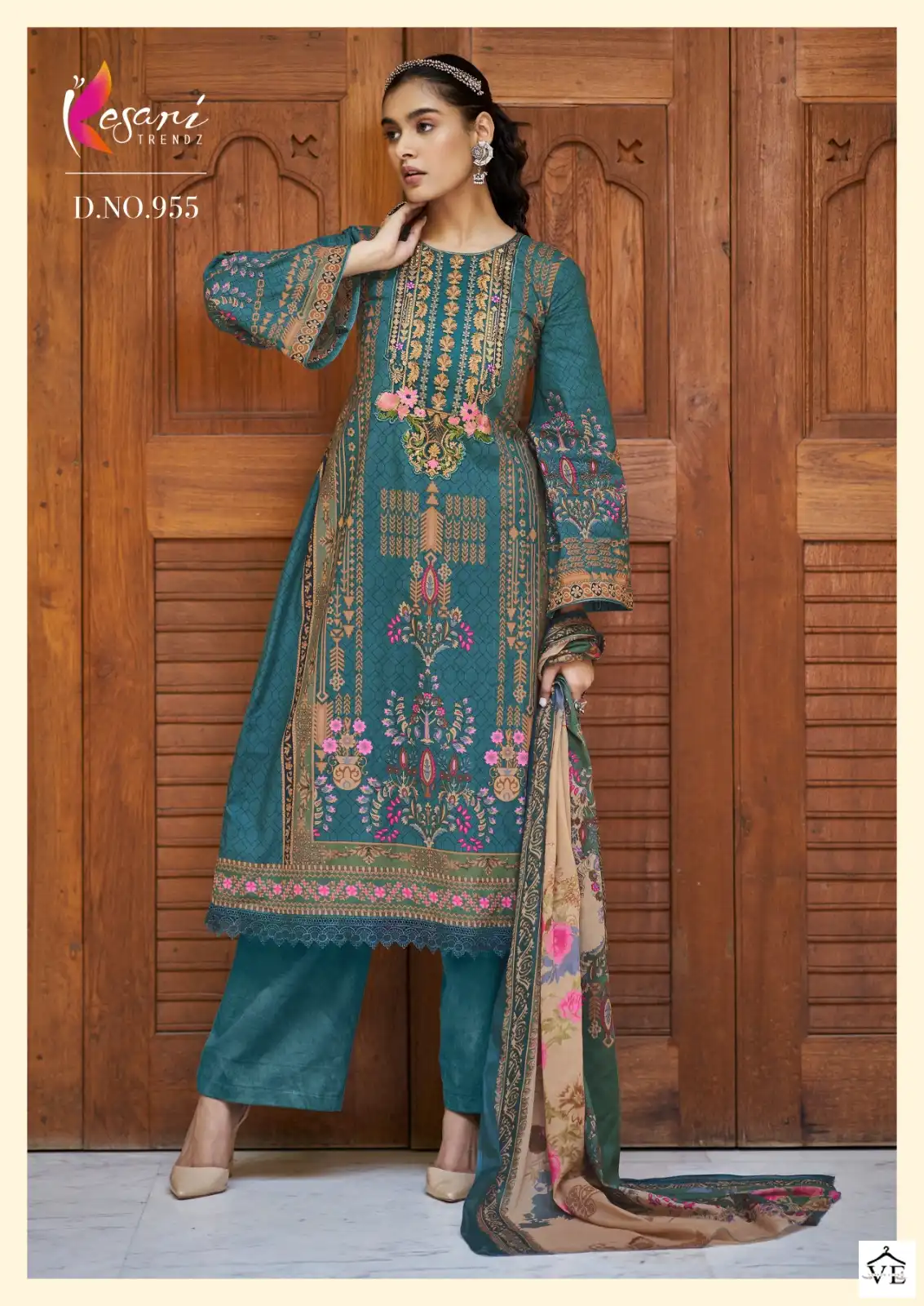 Kesari Trendz Jannat-E-Noor Print Pure Lawn Cotton Wholesale Pakistani Suits Catalog — Wholesale Salwar Suits, MPA wholesale from Surat - Gallery Image 8