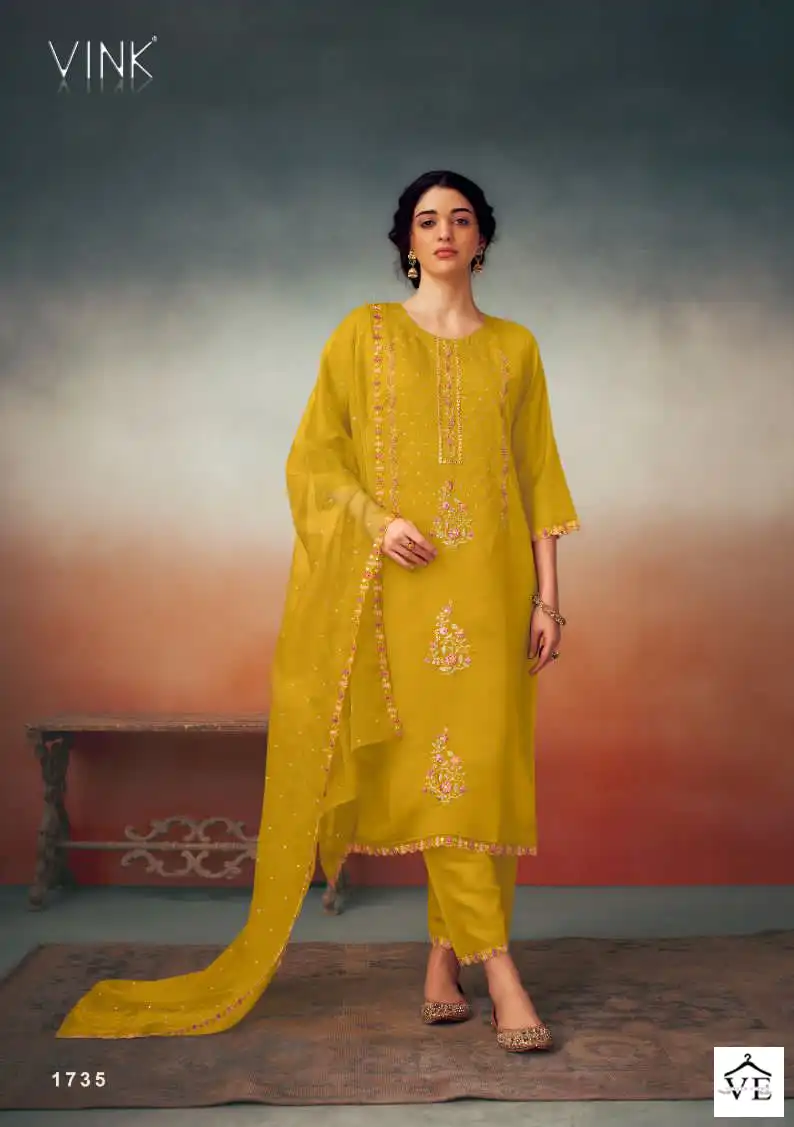 Vink Jashn Pure Viscose Muslin Wholesale Readymade Salwar Suit Catalog — Wholesale Salwar Suits, MPA wholesale from Surat - Gallery Image 3