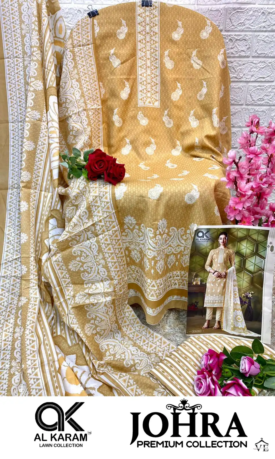 Al Karam Johra Premium Collection Pure Soft Cotton Wholesale Pakistani Salwar Suit Catalog — Wholesale Salwar Suits, Alkaram wholesale from Surat - Gallery Image 11