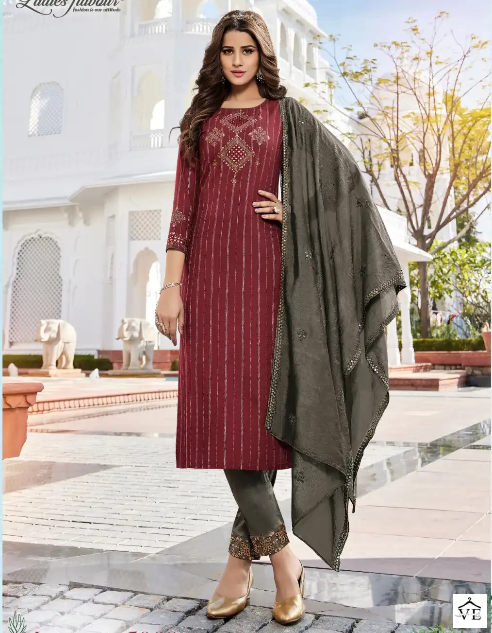 Ladies Flavour Jasmeet Vol 4 14 Kg Rayon Wholesale Readymade Suits Catalog — Wholesale Salwar Suits, MPA wholesale from Surat — view 1