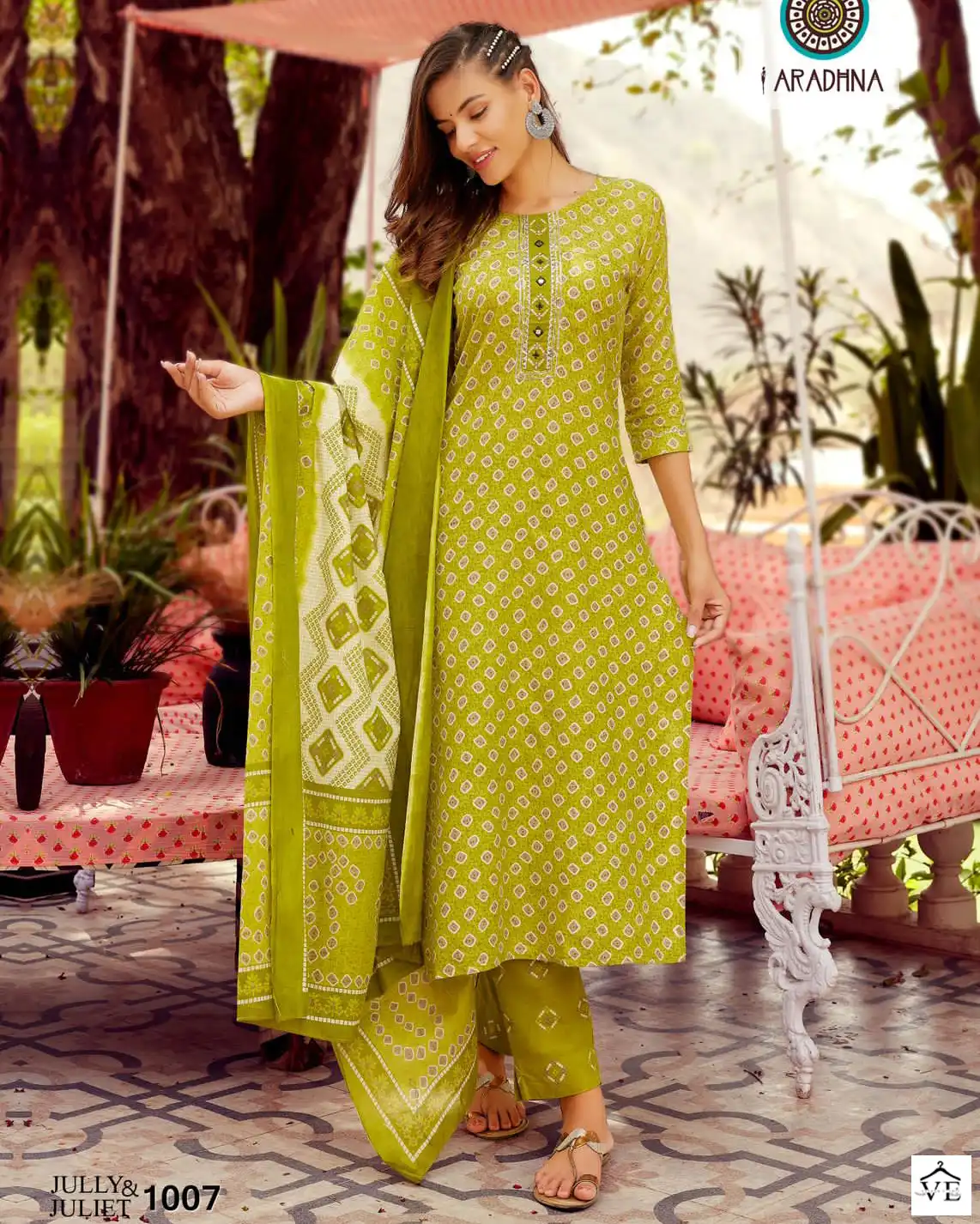 Aradhna Jully & Juliet Vol 1 Rayon Wholesale Readymade Suit Catalog — Wholesale Salwar Suits, MPA wholesale from Surat — view 1