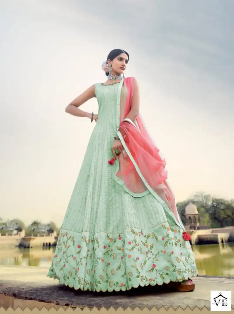 Virasat Kadambari Fancy Wholesale Designer Gown Catalog — Wholesale Salwar Suits, MPA wholesale from Surat - Gallery Image 2