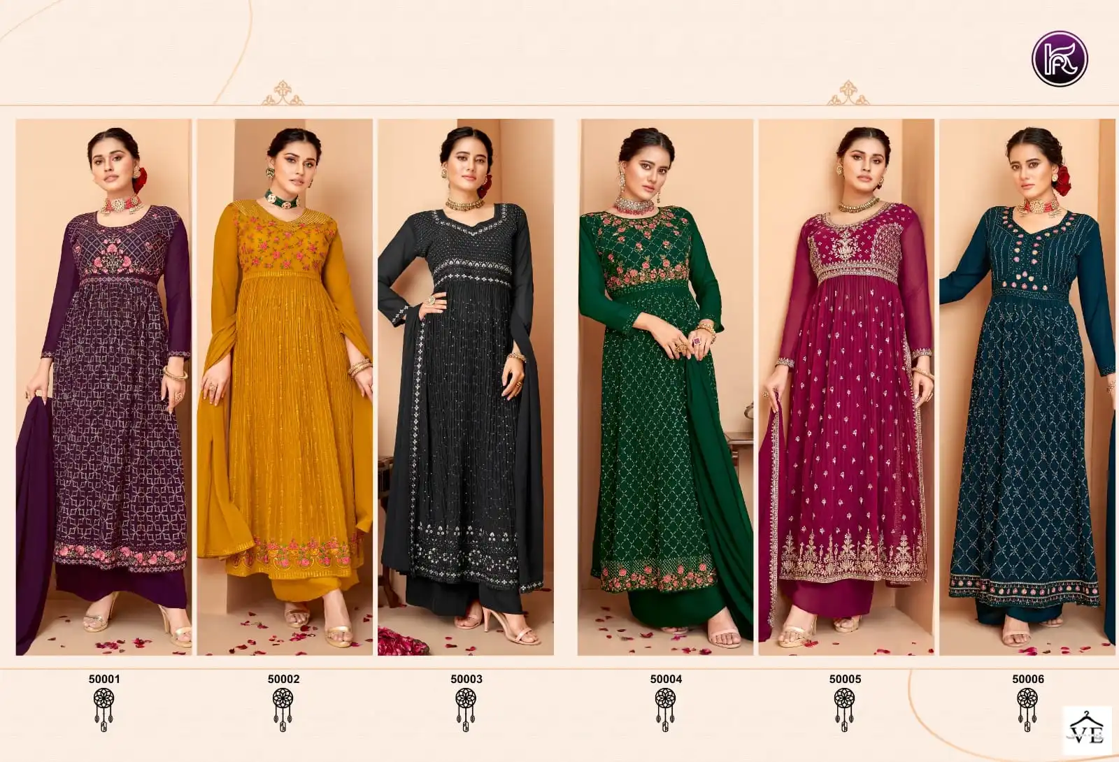 Kala Fashion Kala Nayra Boolming Gorgette Wholesale Readymade Designer Suit Catalog — Wholesale Salwar Suits, MPA wholesale from Surat — view 7