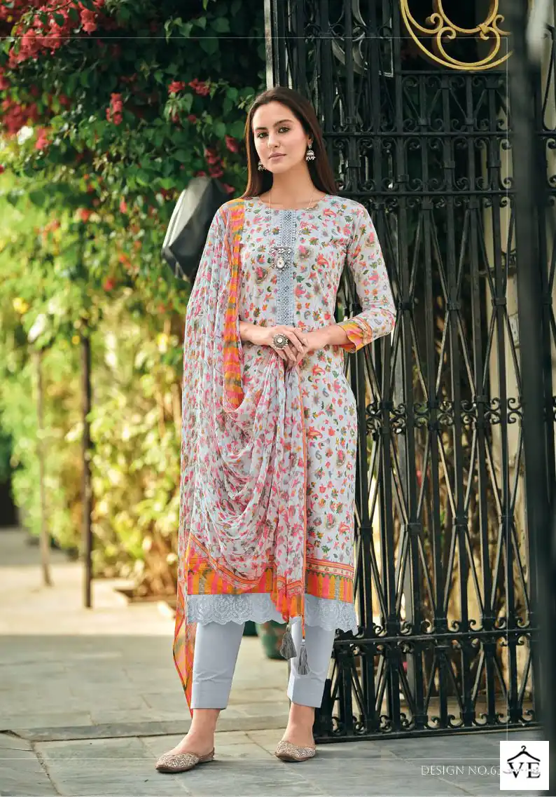 Kilory Trendz Kanikari Pure Lawn Cotton Wholesale Pakistani Suit Catalog — Wholesale Salwar Suits, MPA wholesale from Surat - Gallery Image 8