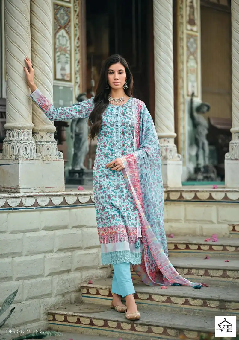 Kilory Trendz Kanikari Pure Lawn Cotton Wholesale Pakistani Suit Catalog — Wholesale Salwar Suits, MPA wholesale from Surat - Gallery Image 6