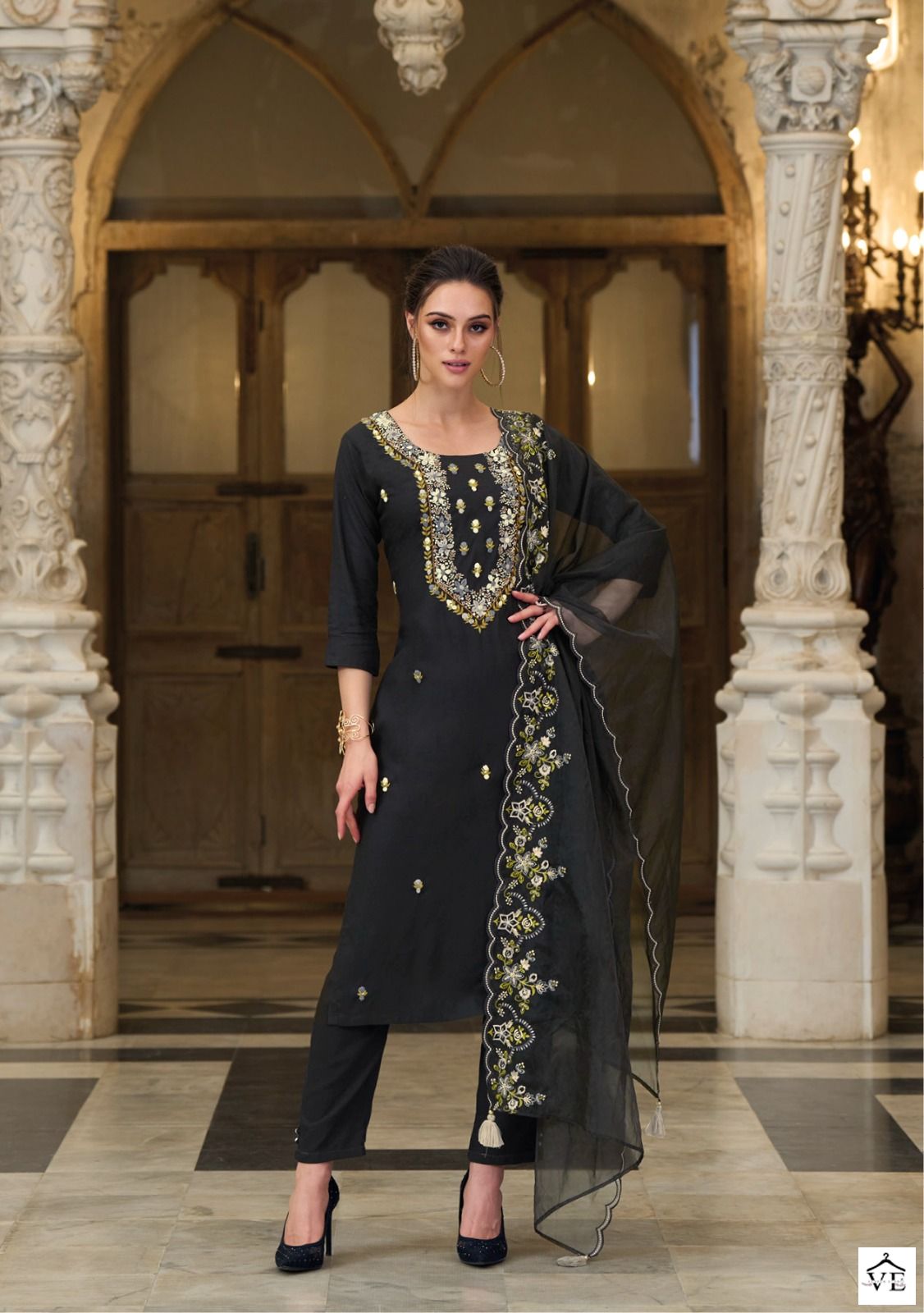 Kalki Fashion Kantha Rayon Wholesale Readymade Salwar Suit Catalog — Wholesale Salwar Suits, MPA wholesale from Surat - Gallery Image 6