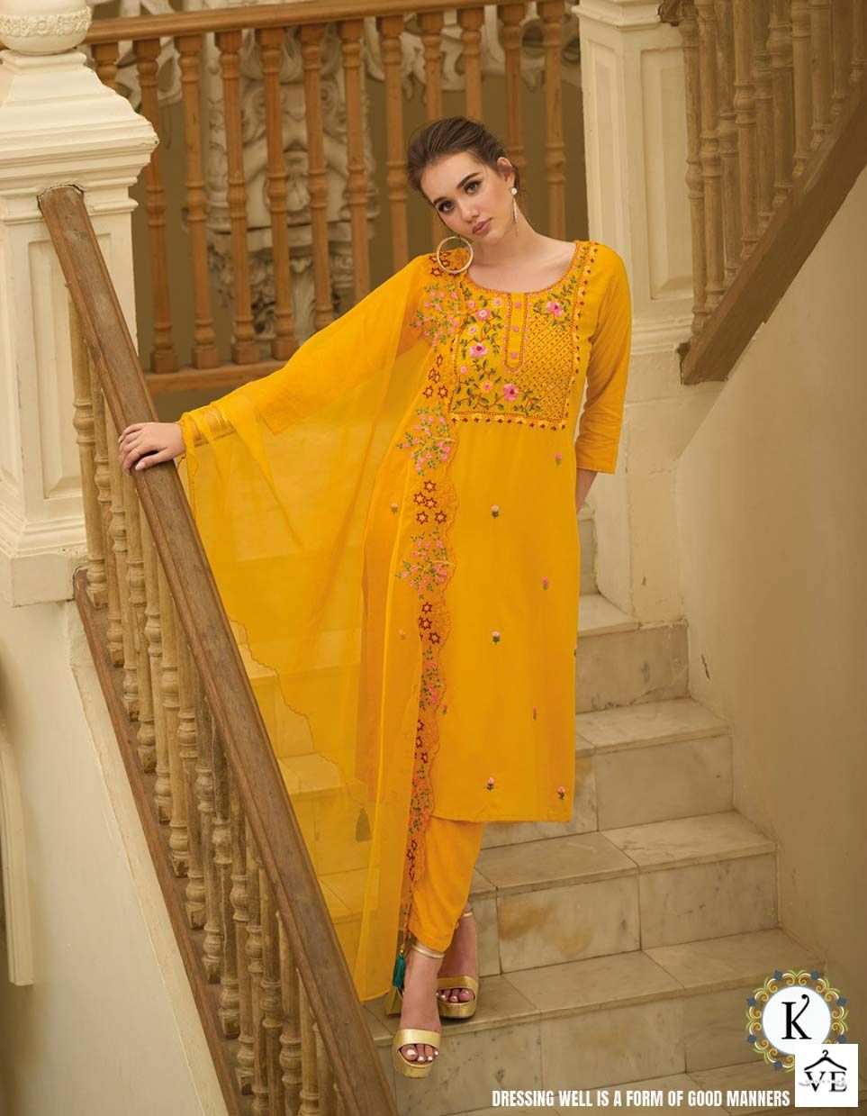 Kalki Fashion Kantha Rayon Wholesale Readymade Salwar Suit Catalog — Wholesale Salwar Suits, MPA wholesale from Surat - Gallery Image 7