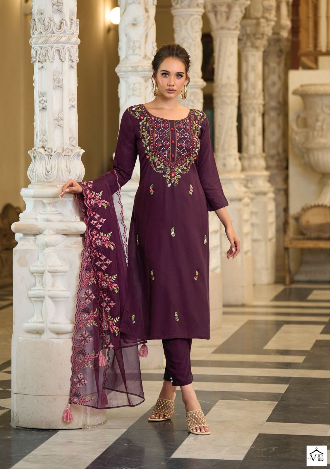Kalki Fashion Kantha Rayon Wholesale Readymade Salwar Suit Catalog — Wholesale Salwar Suits, MPA wholesale from Surat - Gallery Image 8