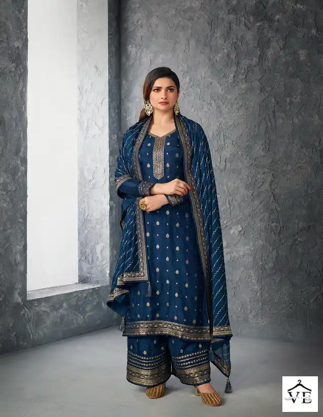Vinay Kaseesh Glazze-2 Dola Jacquard Wholesale Designer Suit Catalog — Wholesale Salwar Suits, MPA wholesale from Surat - Gallery Image 4