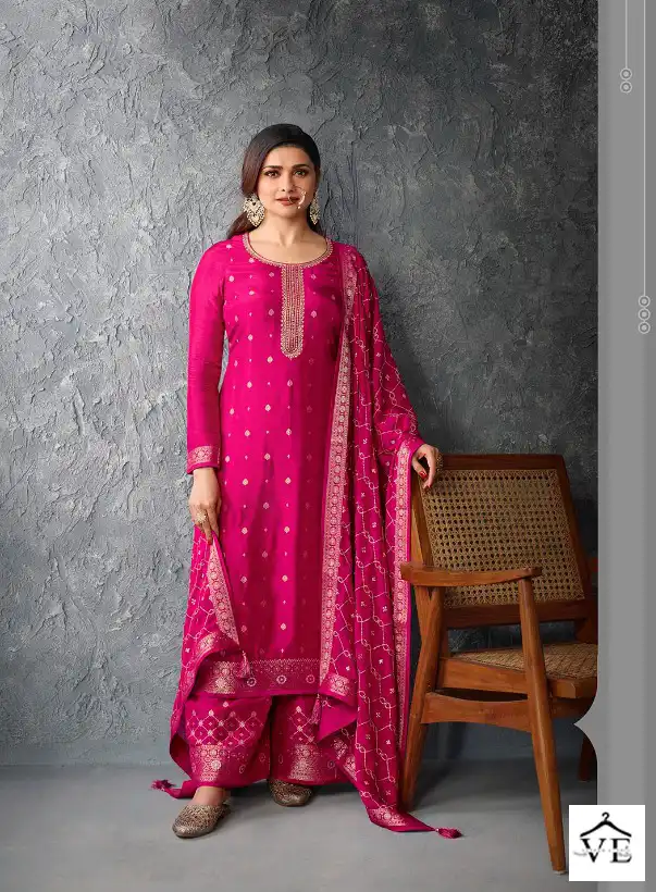 Vinay Kaseesh Glazze-2 Dola Jacquard Wholesale Designer Suit Catalog — Wholesale Salwar Suits, MPA wholesale from Surat - Gallery Image 5
