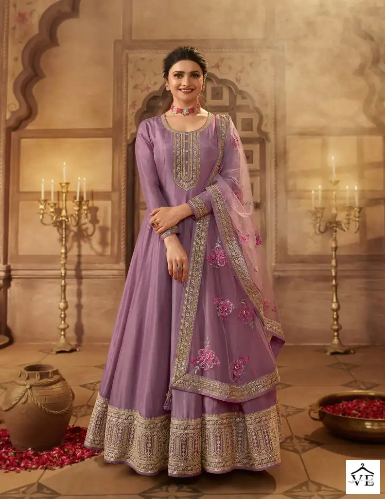 Vinay Kaseesh - Noor Mahal Dola Silk Wholesale Designer Salwar Suit Catalog — Wholesale Salwar Suits, MPA wholesale from Surat - Gallery Image 8