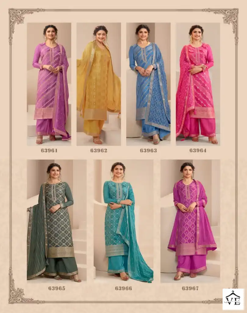Vinay Kaseesh - Saavi Dola Jacquard Wholesale Designer Suit Catalog — Wholesale Salwar Suits, MPA wholesale from Surat — view 10