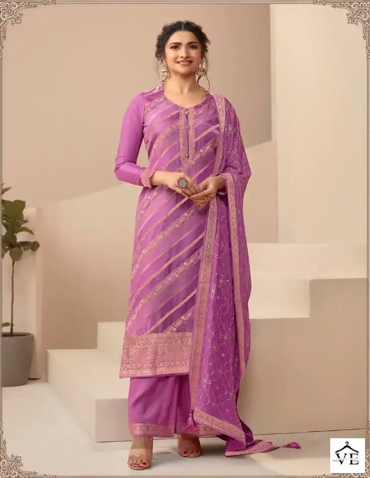 Vinay Kaseesh - Saavi Dola Jacquard Wholesale Designer Suit Catalog — Wholesale Salwar Suits, MPA wholesale from Surat - Gallery Image 9