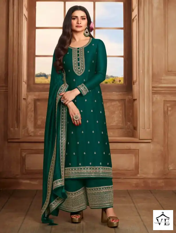 Vinay Kaseesh - Shaheen-3 Silk Georgette Wholesale Fancy Suits Catalog — Wholesale Salwar Suits, MPA wholesale from Surat — view 4