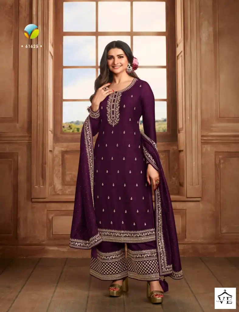 Vinay Kaseesh - Shaheen-3 Silk Georgette Wholesale Fancy Suits Catalog — Wholesale Salwar Suits, MPA wholesale from Surat — view 2