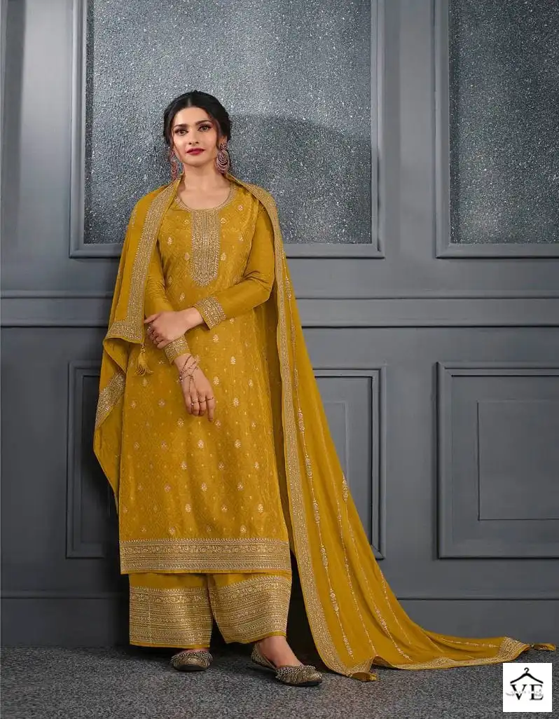Vinay Kaseesh - Soha-2 Dola Jacquard Wholesale Designer Suit Catalog — Wholesale Salwar Suits, MPA wholesale from Surat - Gallery Image 8