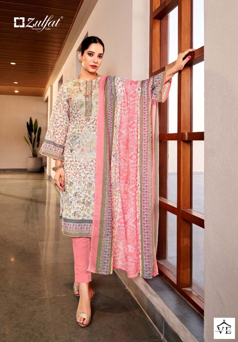 Zulfat Designer Kavya Vol 2 Cotton Wholesale Pakistani Salwar Suit Catalog — Wholesale Salwar Suits, MPA wholesale from Surat - Gallery Image 7