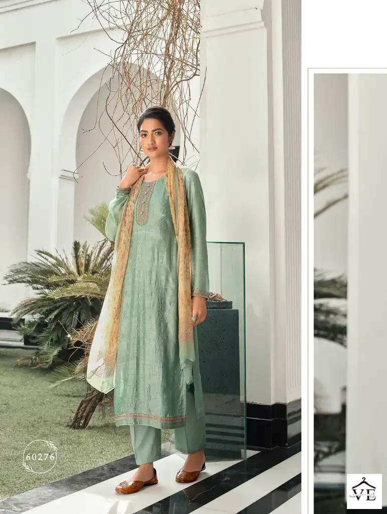 Vinay Kervin - Geetanjali Pure Bemberg Muslin Wholesale Designer Suit Catalog — Wholesale Salwar Suits, MPA wholesale from Surat - Gallery Image 5