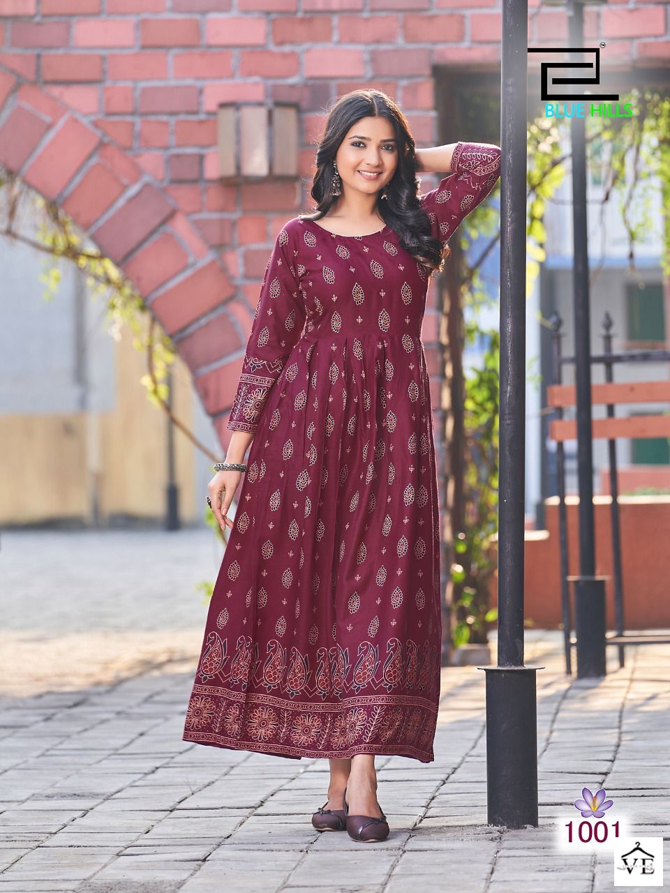 Blue Hills Kesar Rayon Wholesale Long Gown Catalog — Gown, MPA wholesale from Surat — view 2