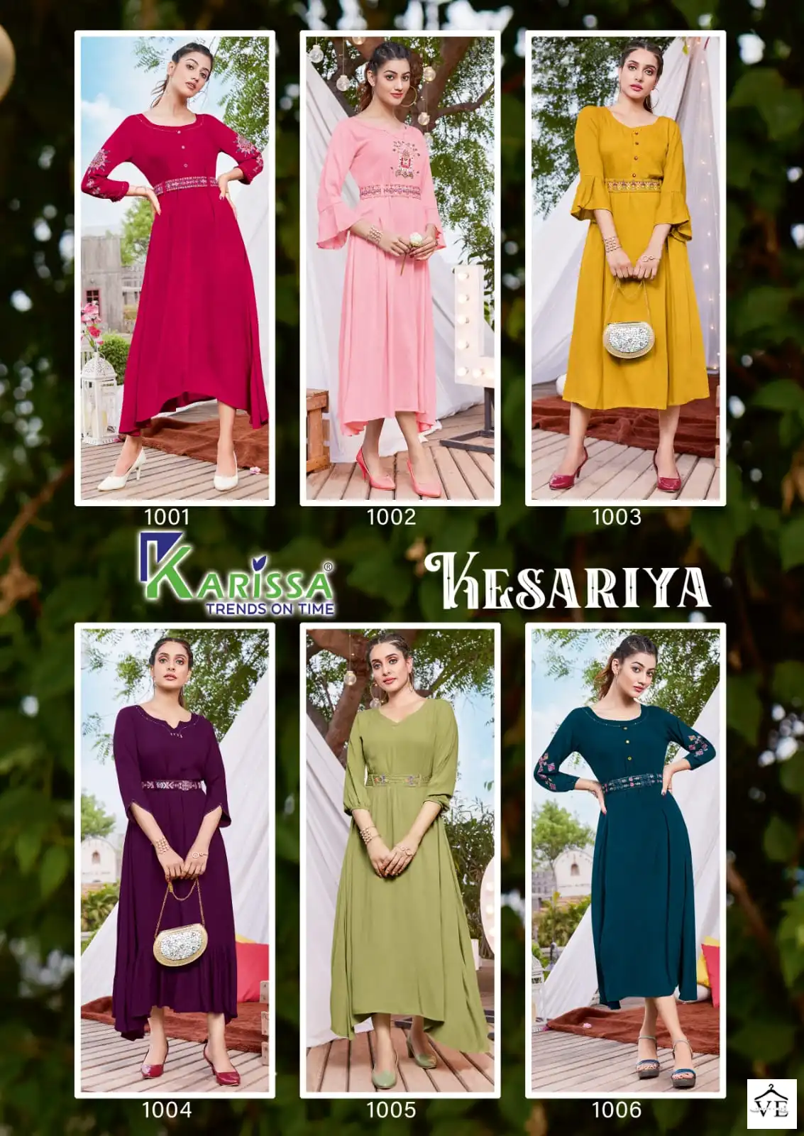 Karissa Kesariya Premium Viscose Rayon Wholesale Kurti Catalog — Wholesale Kurtis, MPA wholesale from Surat — view 7