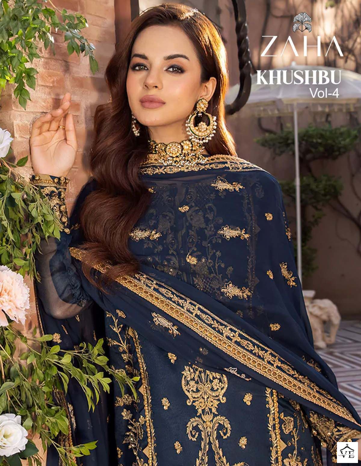 Zaha Khushbu Vol 4 Georgette Wholesale Pakistani Salwar Suit Catalog — Wholesale Salwar Suits, MPA wholesale from Surat — view 1