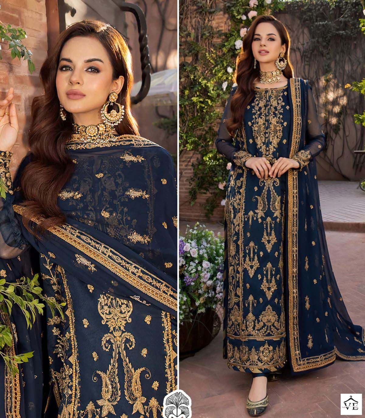 Zaha Khushbu Vol 4 Georgette Wholesale Pakistani Salwar Suit Catalog — Wholesale Salwar Suits, MPA wholesale from Surat - Gallery Image 4