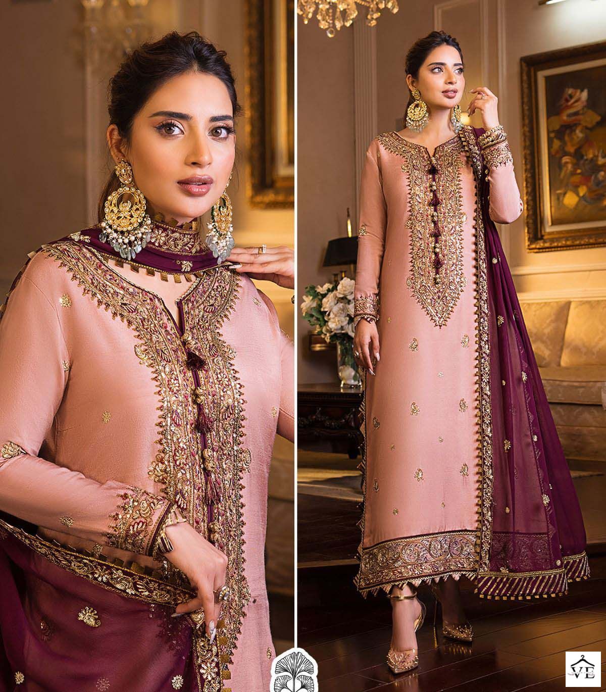 Zaha Khushbu Vol 4 Georgette Wholesale Pakistani Salwar Suit Catalog — Wholesale Salwar Suits, MPA wholesale from Surat - Gallery Image 6