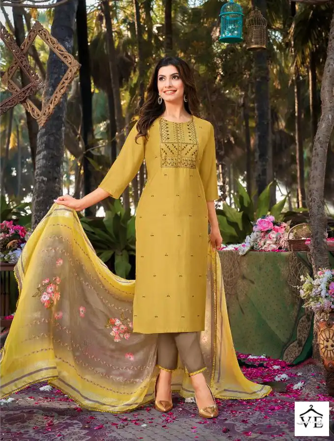 Kasmeera Kiaara Super P V Silk Wholesale Readymade Suit Catalog — Wholesale Salwar Suits, MPA wholesale from Surat - Gallery Image 4
