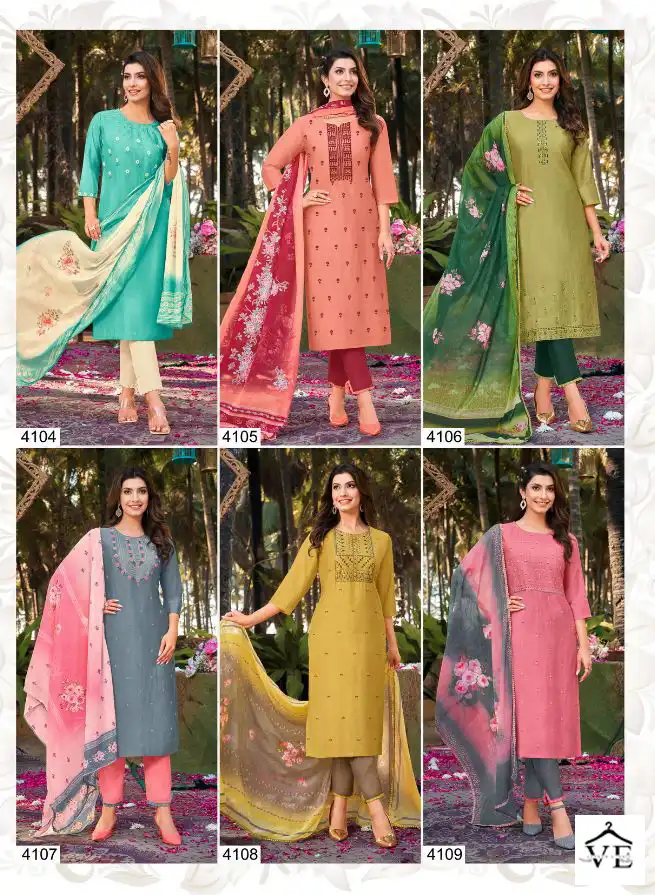 Kasmeera Kiaara Super P V Silk Wholesale Readymade Suit Catalog — Wholesale Salwar Suits, MPA wholesale from Surat — view 7