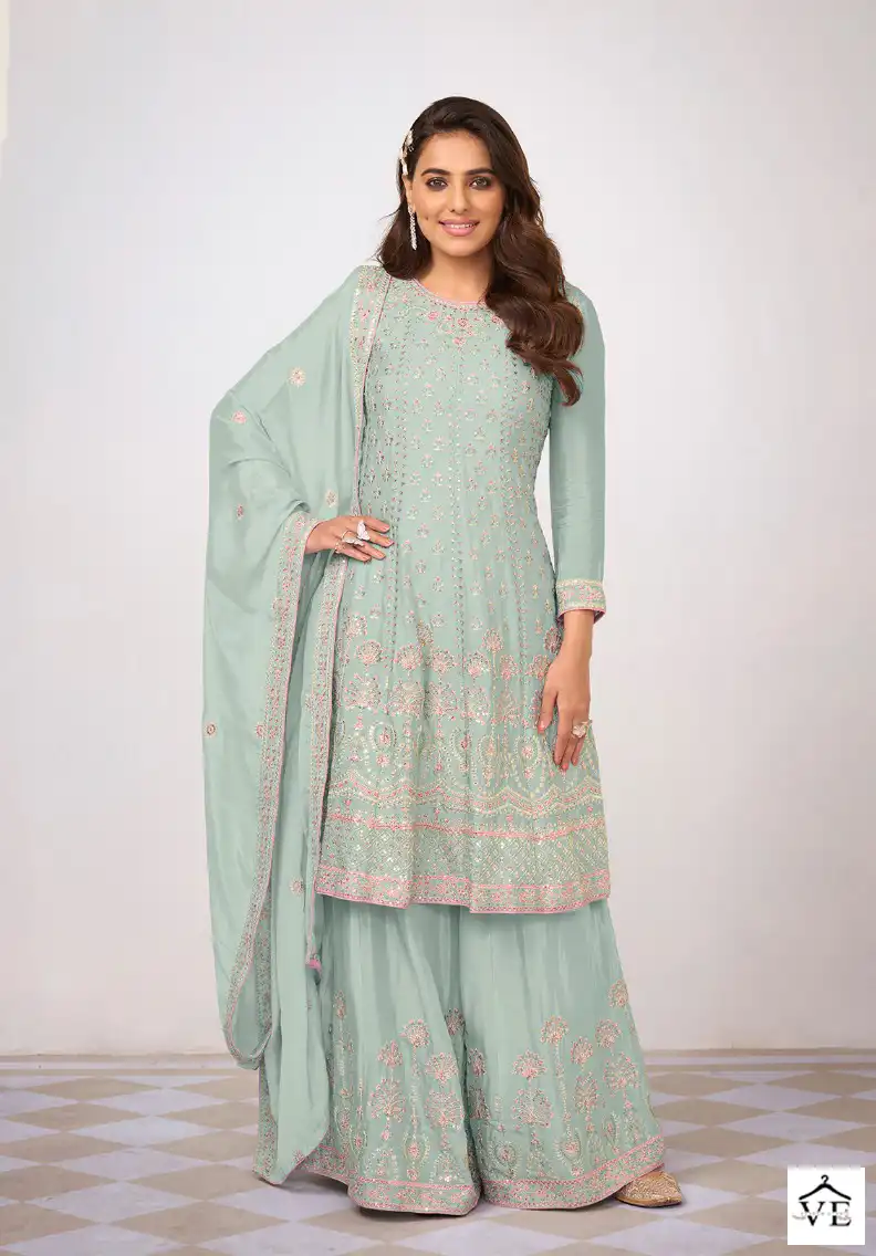 Eba Lifestyle Kiara Heavy Chinon Wholesale Readymade Designer Suits Catalog — Wholesale Salwar Suits, Eba Lifestyle wholesale from Surat - Gallery Image 4