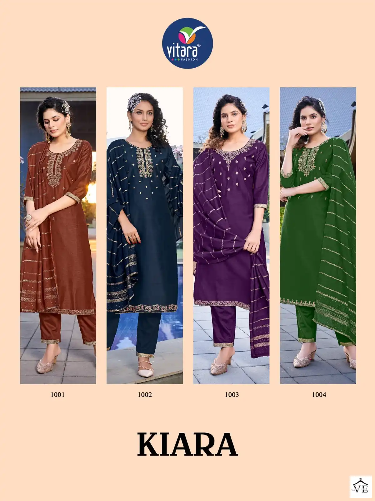 Vitara Kiara Delta Silk Wholesale Readymade Suit Catalog — Wholesale Salwar Suits, MPA wholesale from Surat — view 5