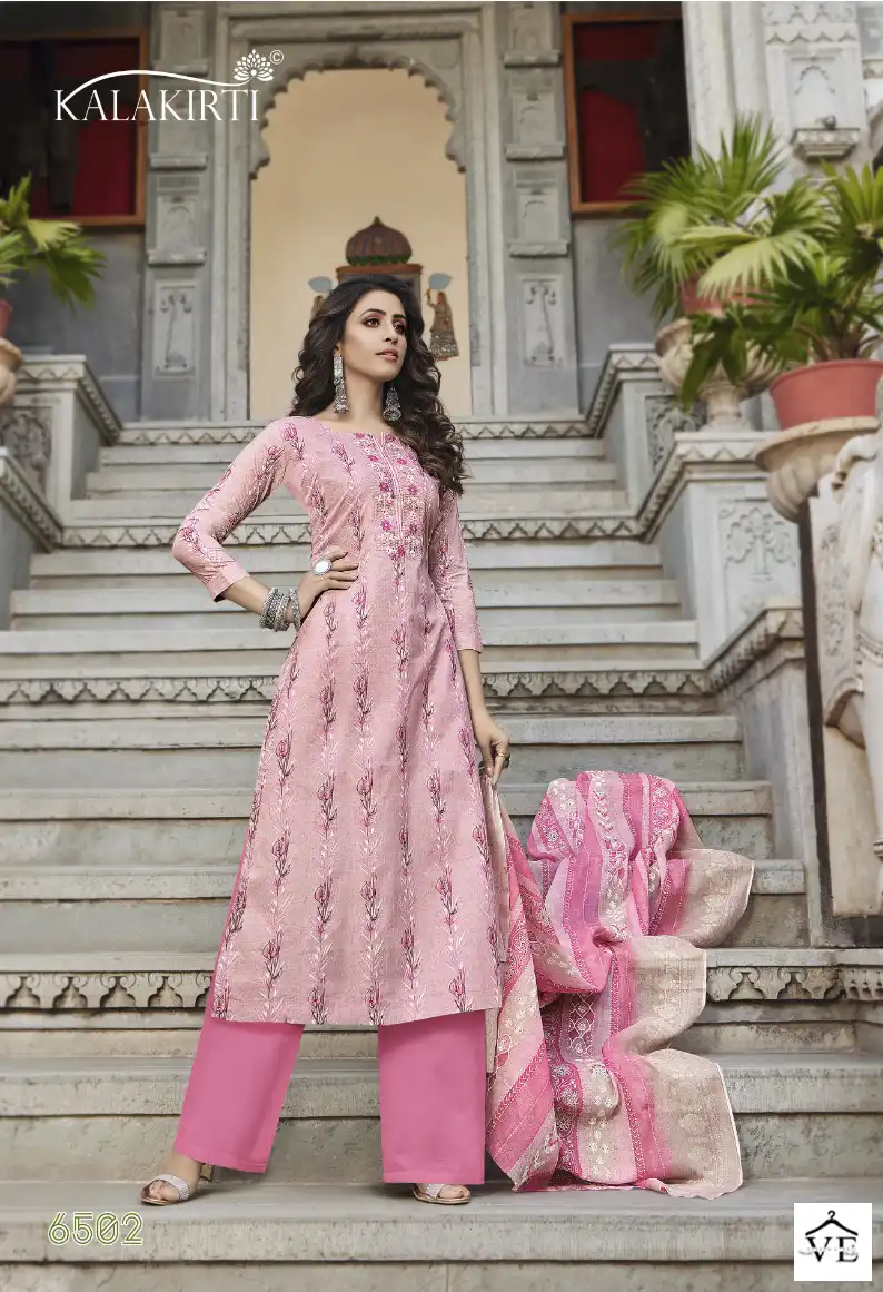 Kalakriti Breeze Pure Cambric Cotton Wholesale Salwar Suit Catalog — Wholesale Salwar Suits, MPA wholesale from Surat - Gallery Image 3