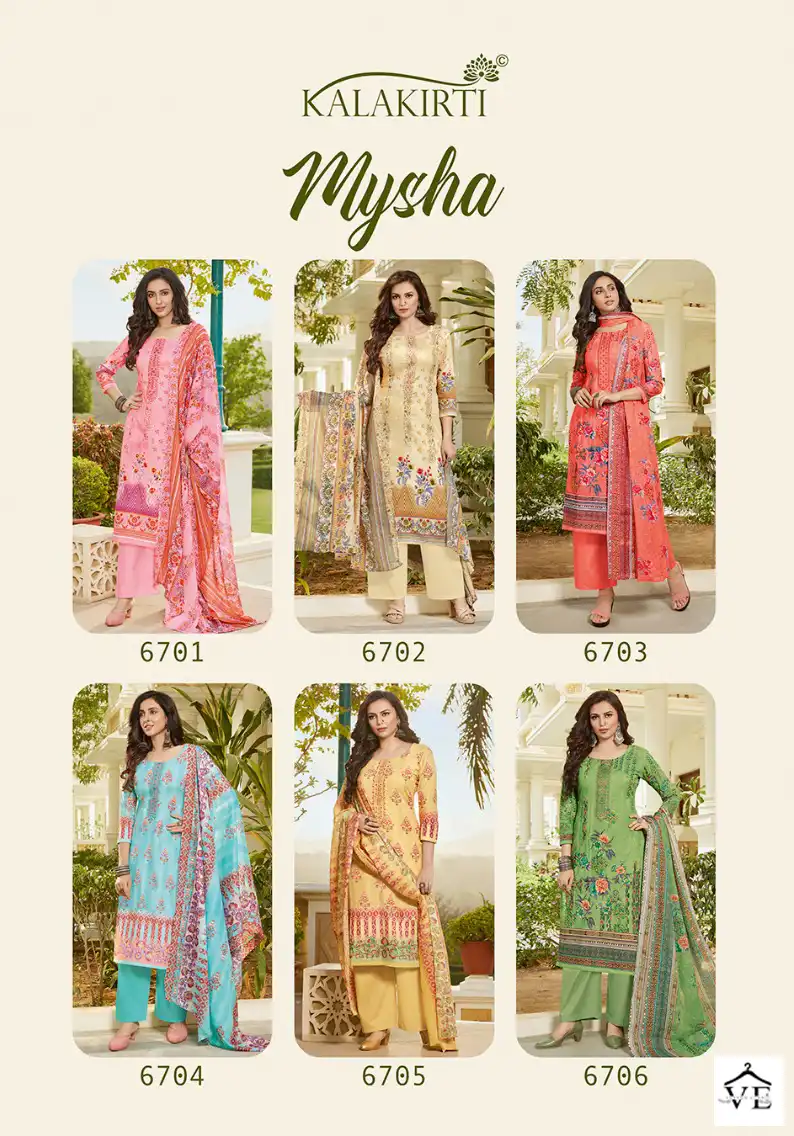 Kalakriti Mysha Pure Cotton Wholesale Salwar Suit Catalog — Wholesale Salwar Suits, MPA wholesale from Surat — view 7