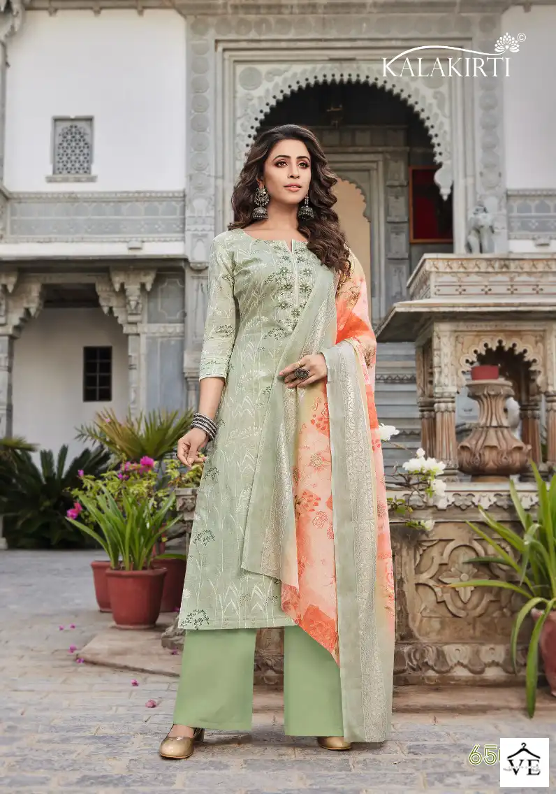 Kalakriti Breeze Pure Cambric Cotton Wholesale Salwar Suit Catalog — Wholesale Salwar Suits, MPA wholesale from Surat - Gallery Image 5