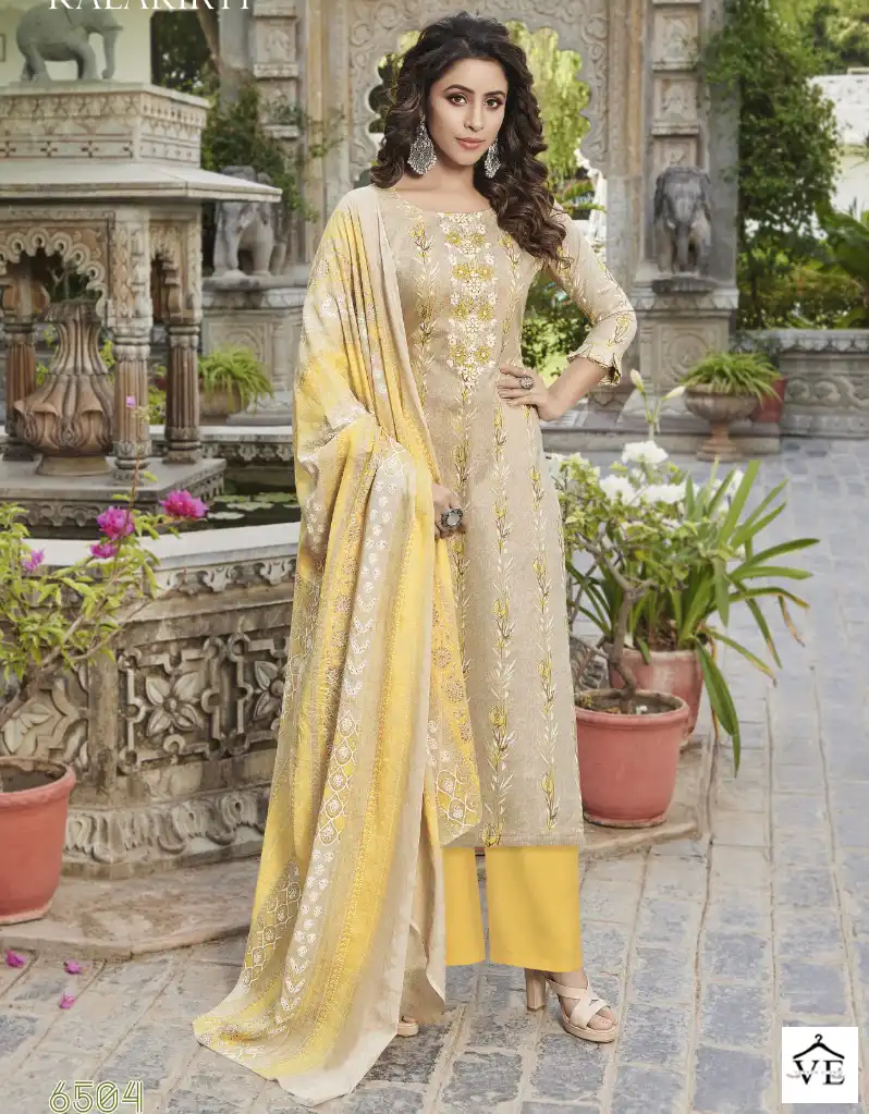 Kalakriti Breeze Pure Cambric Cotton Wholesale Salwar Suit Catalog — Wholesale Salwar Suits, MPA wholesale from Surat — view 1