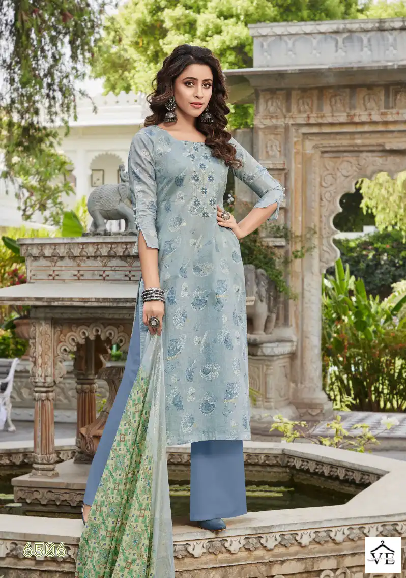 Kalakriti Breeze Pure Cambric Cotton Wholesale Salwar Suit Catalog — Wholesale Salwar Suits, MPA wholesale from Surat - Gallery Image 6