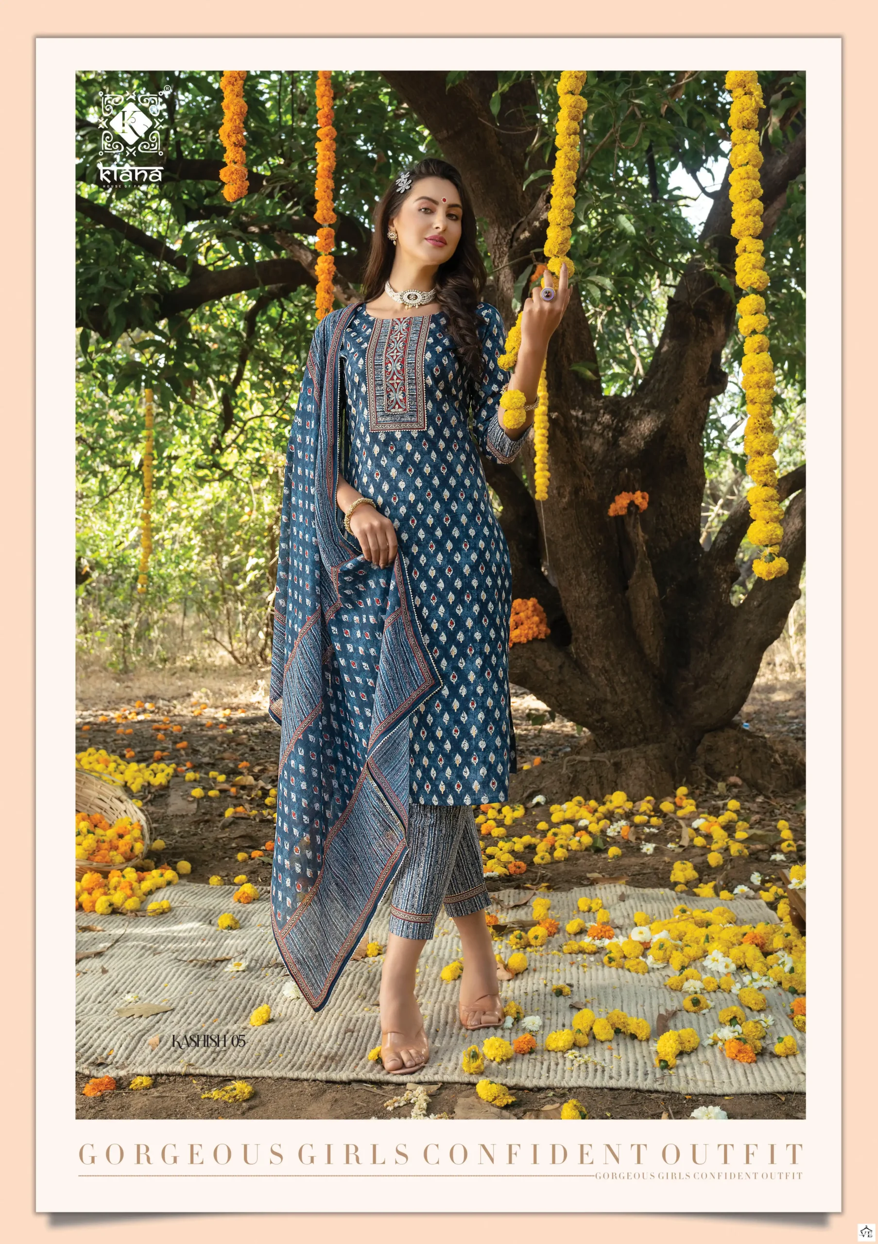 Kiana Kashish Pure Cotton Wholesale Readymade Suits Catalog — Wholesale Salwar Suits, MPA wholesale from Surat - Gallery Image 4