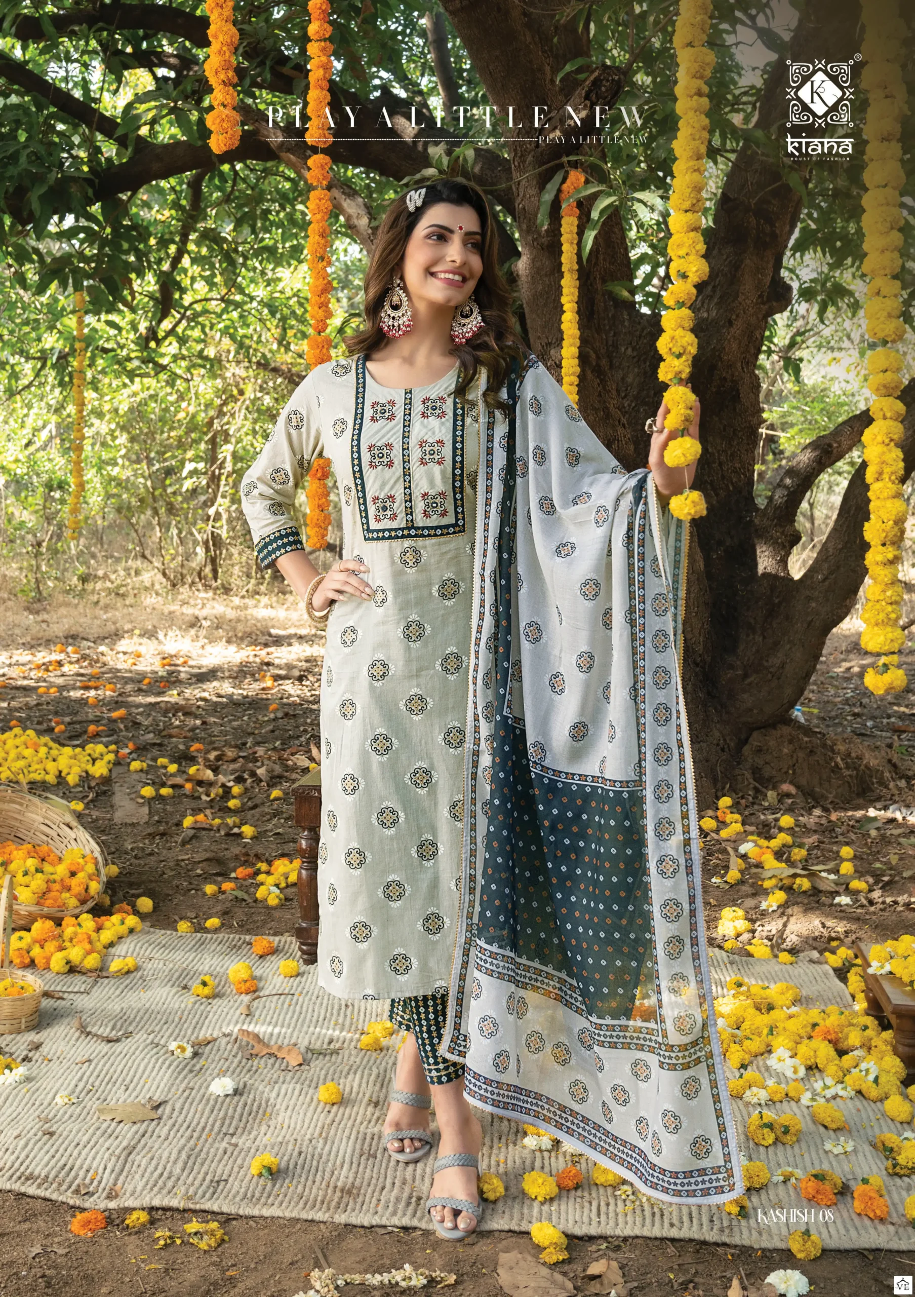 Kiana Kashish Pure Cotton Wholesale Readymade Suits Catalog — Wholesale Salwar Suits, MPA wholesale from Surat - Gallery Image 3