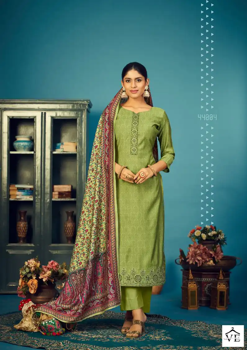 Siyoni Designer Kiyara Heavy Muslin Silk Wholesale Salwar Suit Catalog — Wholesale Salwar Suits, MPA wholesale from Surat - Gallery Image 2