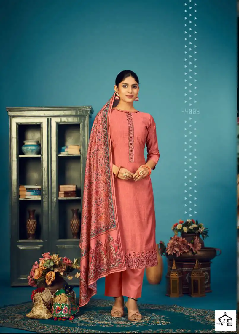 Siyoni Designer Kiyara Heavy Muslin Silk Wholesale Salwar Suit Catalog — Wholesale Salwar Suits, MPA wholesale from Surat - Gallery Image 3