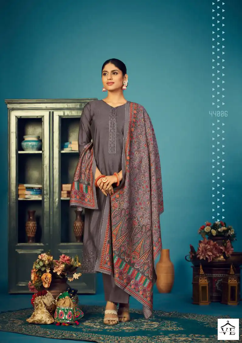 Siyoni Designer Kiyara Heavy Muslin Silk Wholesale Salwar Suit Catalog — Wholesale Salwar Suits, MPA wholesale from Surat - Gallery Image 5