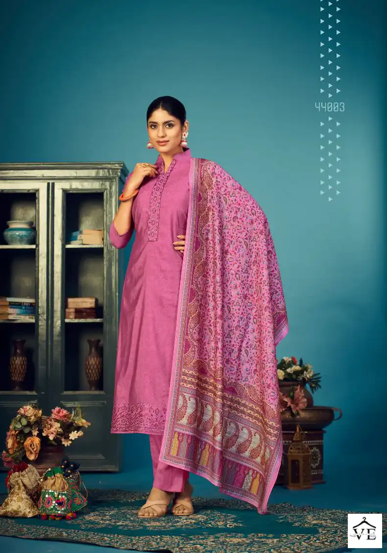 Siyoni Designer Kiyara Heavy Muslin Silk Wholesale Salwar Suit Catalog — Wholesale Salwar Suits, MPA wholesale from Surat - Gallery Image 6