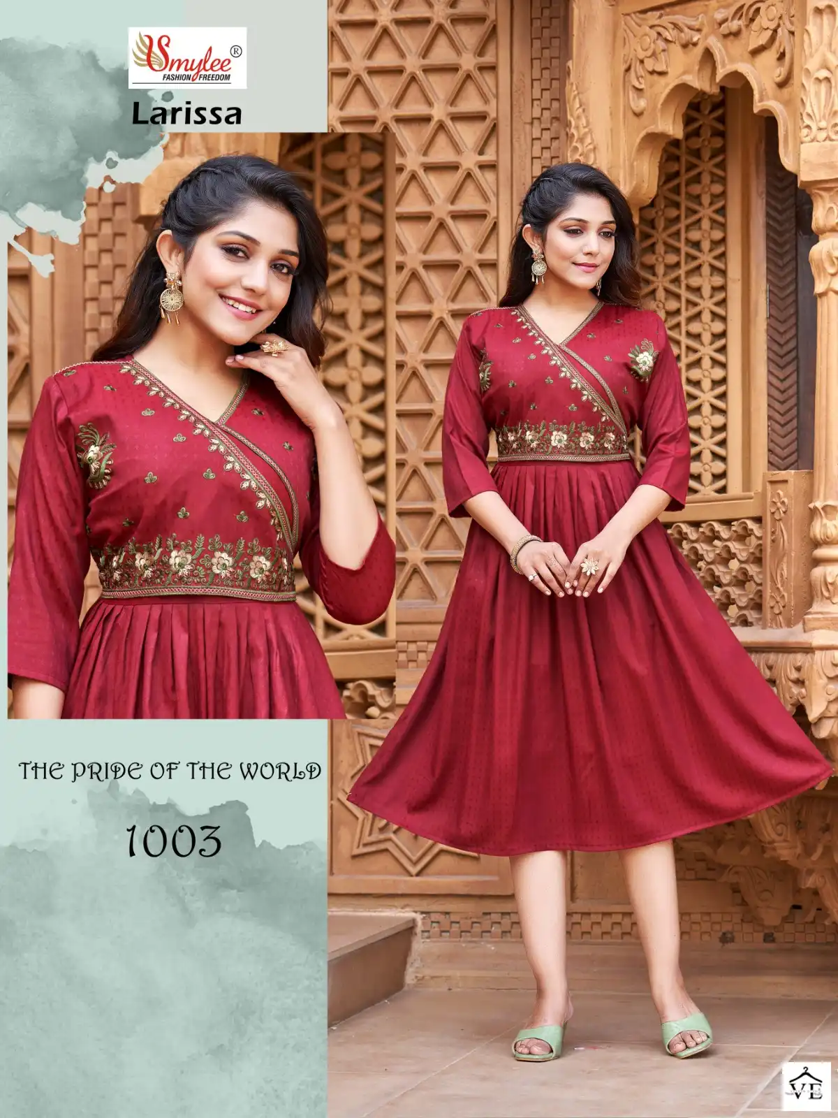 Smylee Larissa Heavy Rayon Wholesale Kurti Catalog — Wholesale Kurtis, MPA wholesale from Surat - Gallery Image 4