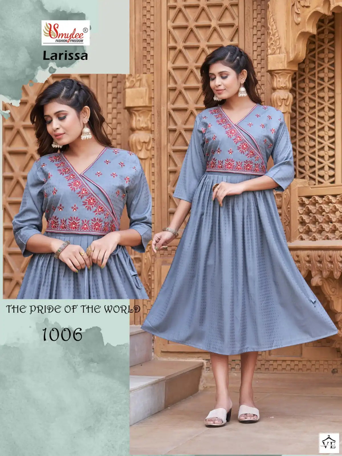 Smylee Larissa Heavy Rayon Wholesale Kurti Catalog — Wholesale Kurtis, MPA wholesale from Surat - Gallery Image 5
